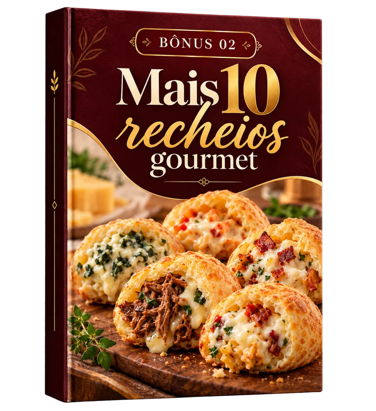 Capa do e-book "Mais 10 recheios gourmet".